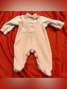 Vintage Lacoste Izod Terry Cloth Sleeper Romper Small  0-3 Months